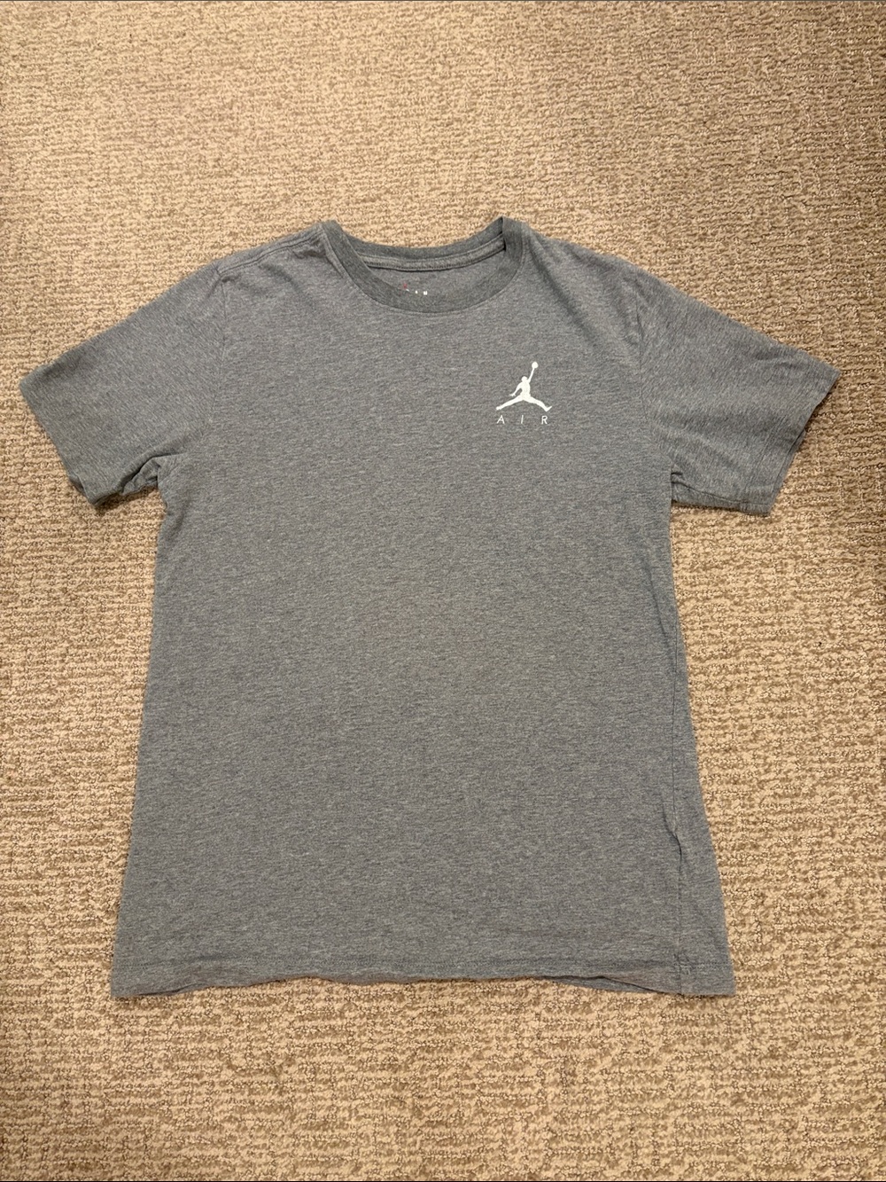 Nike Air Jordan Short Sleeve Tee in Heather Gray